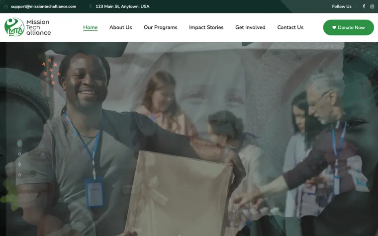 Mission Tech Alliance website home page